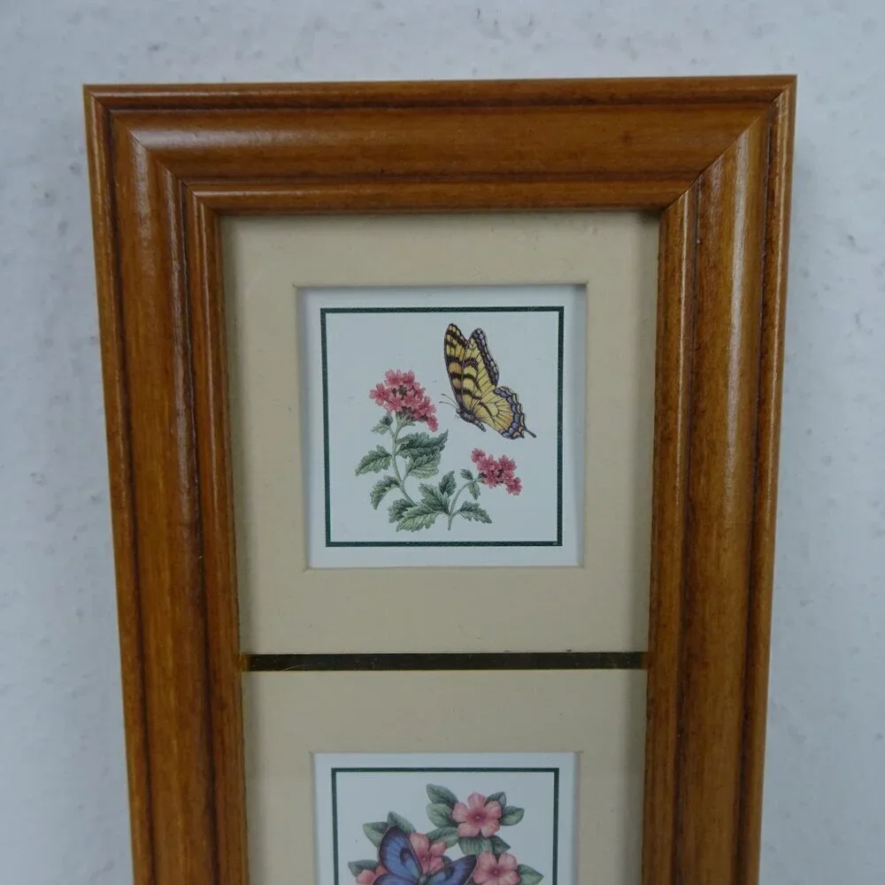 Heartfelt Decor Mini Wood Framed Square Photos Butterfly Rectangle Frame